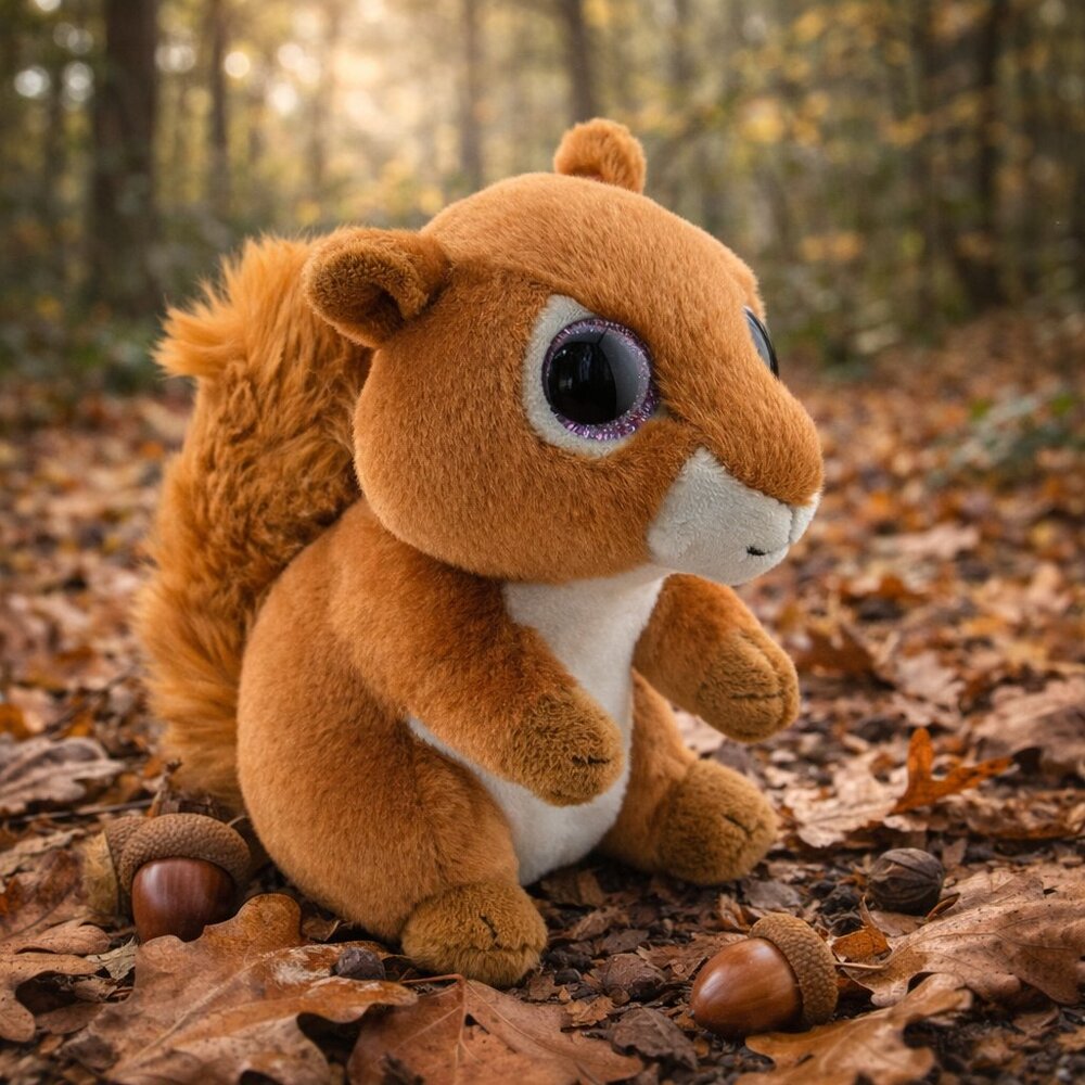 TY VelveTy™ “Squire” (squirrel) — still has original hang tag